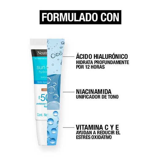 Protector Solar Neutrogena Hydro Boost Tono Medio Fps50 40ml, , large image number 3