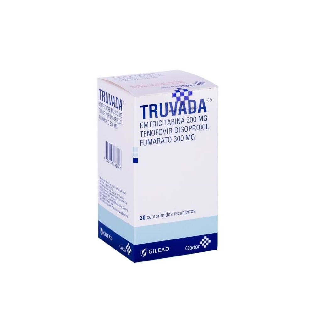 Truvada V&iacute;a Oral Frasco 30 Comprimidos Recubiertos, , large image number 0