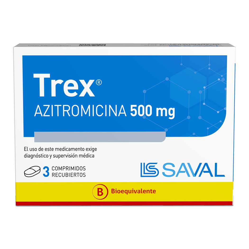 Trex 500 mg x 3 Comprimidos Recubiertos, , large image number 0