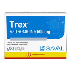 Trex 500 mg x 3 Comprimidos Recubiertos