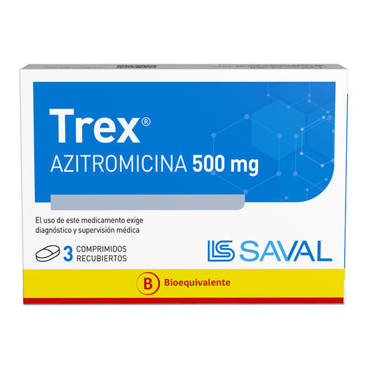 Trex 500 mg x 3 Comprimidos Recubiertos, , large image number 0