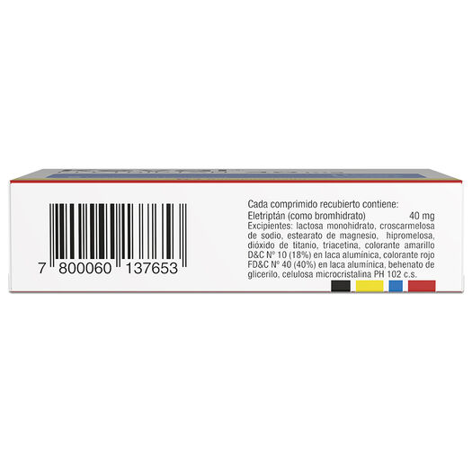 KEVAL Eletriptán 40 mg 2 comprimidos, , large image number 1