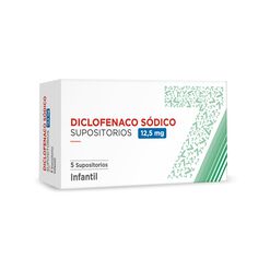 Diclofenaco Sodico 12,5 mg x 5 Supositorios
