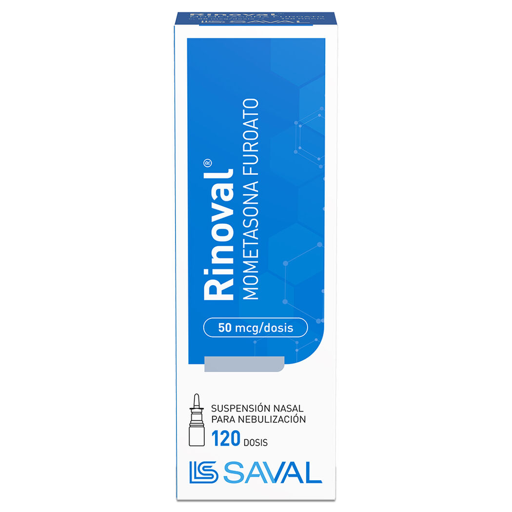Rinoval 50 mcg x 120 Dosis Suspensión Nasal Para Nebulizacion, , large image number 0