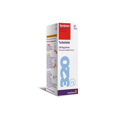 Symbicort Turbuhaler 320 mcg/9 mcg/Dosis x 60 Dosis Polvo para Inhalación Bucal , , large image number 0