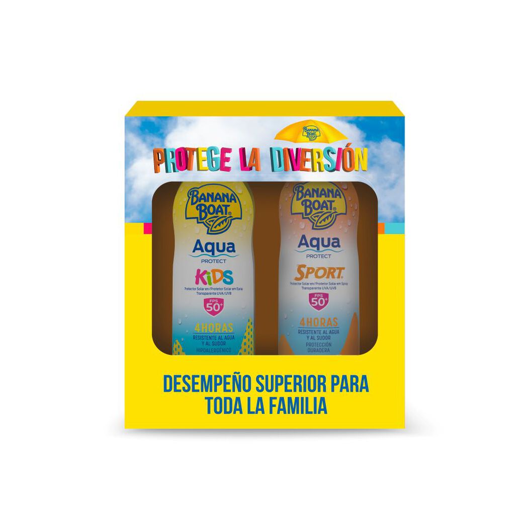 Protector Solar Banana Boat Aqua Protect Kids + Aqua Protect Sport FPS 50+, , large image number 0