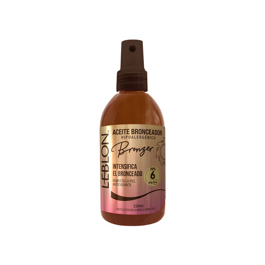 Bloqueador Solar Leblon Bronzer Aceite FPS6+ 220 ml, , large image number 0