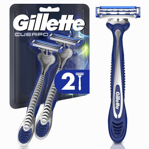 Máquina de Afeitar Gillette Cuerpo para el Afeitado Corporal 2 Un, , large image number 0
