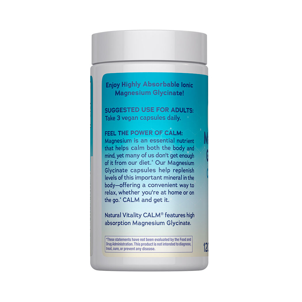 Natural Vitality Calm Magnesio 120 C&aacute;psulas Veganas, , large image number 3