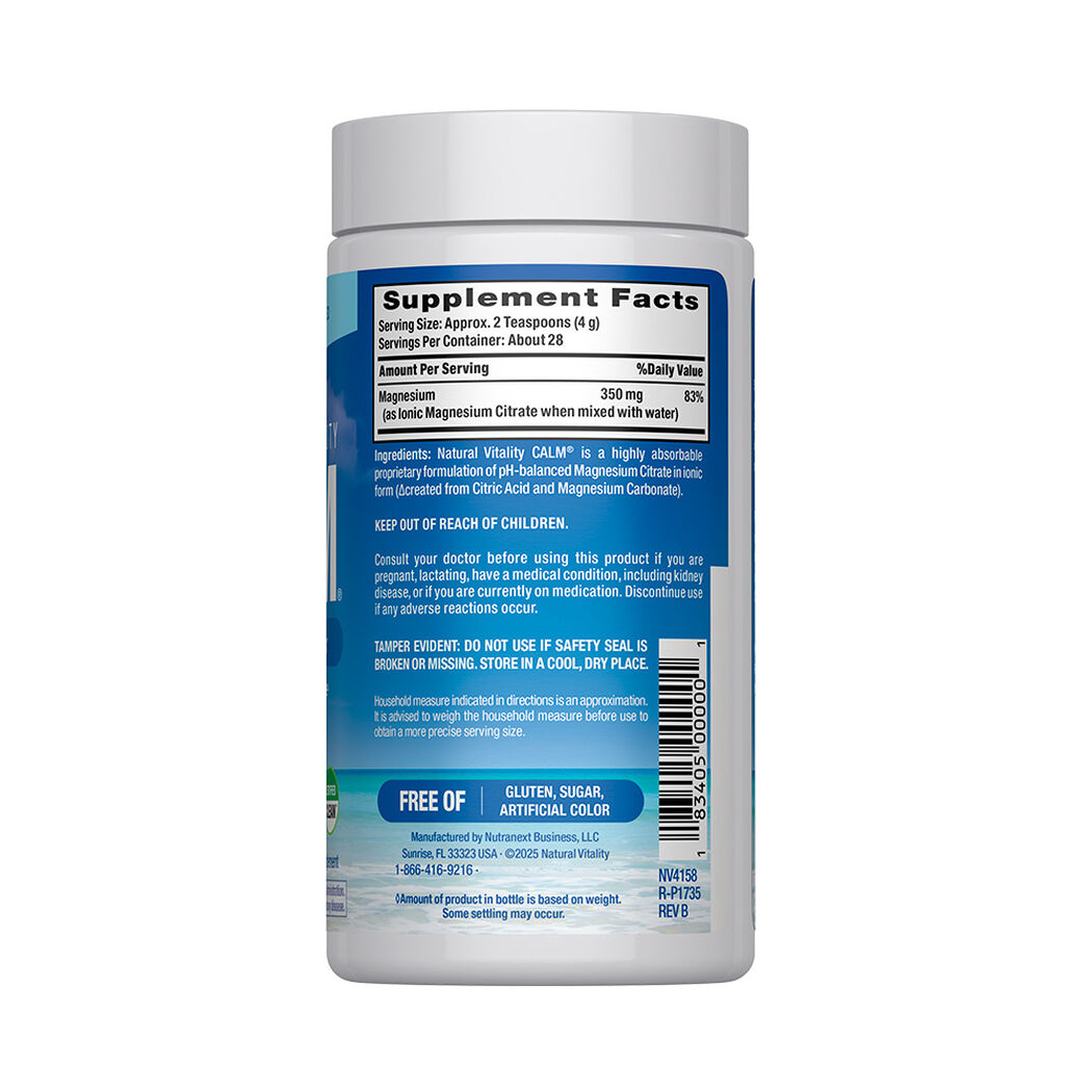 Natural Vitality Calm Magnesio en Polvo Sin Sabor 113g, , large image number 1