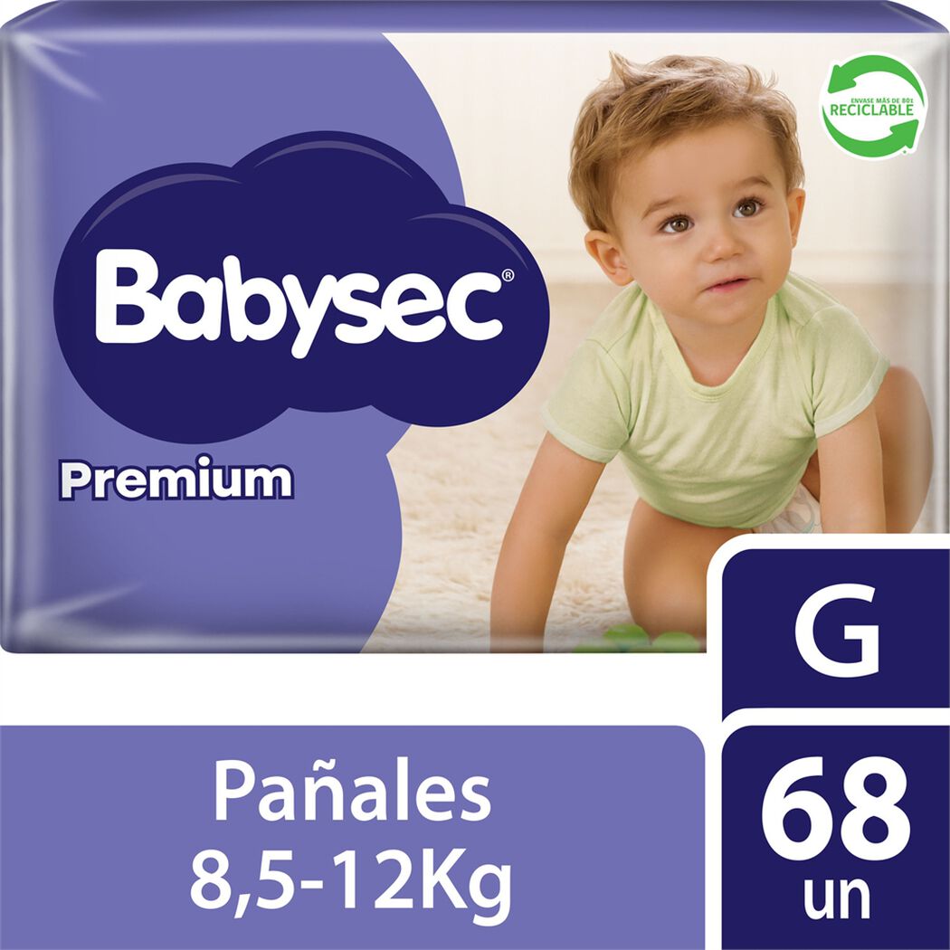 Pa&ntilde;ales Babysec Premium XXG 68 un, , large image number 0