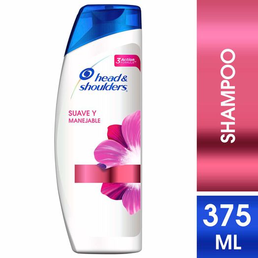 Head & Shoulders Shampoo 2 En 1 Suave Y Manejable x 375 mL, , large image number 0