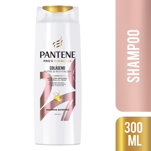 Shampoo Pantene Pro-V Miracles Colágeno Nutre & Revitaliza, 300 ml, , large image number 0