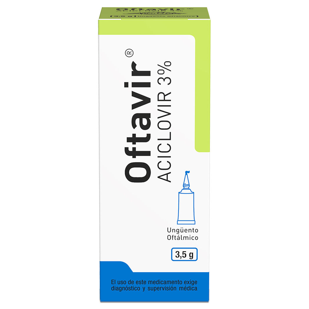 Oftavir 3 % x 3,5 g Unguento Oftalmico , , large image number 0