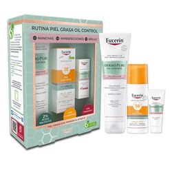 EUCERIN Pack Rutina Piel Grasa Gel Dermopure + Mini Triple Effect + Oil Control