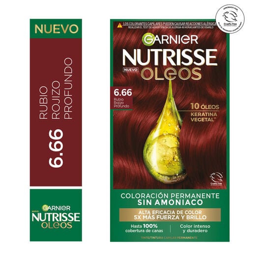Tintura Nutrisse Oleos 6.66 Rubio Rojizo Profundo, , large image number 0