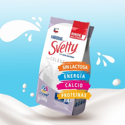 Leche en Polvo Svelty con Colágeno Sin Lactosa 500g , , large image number 1