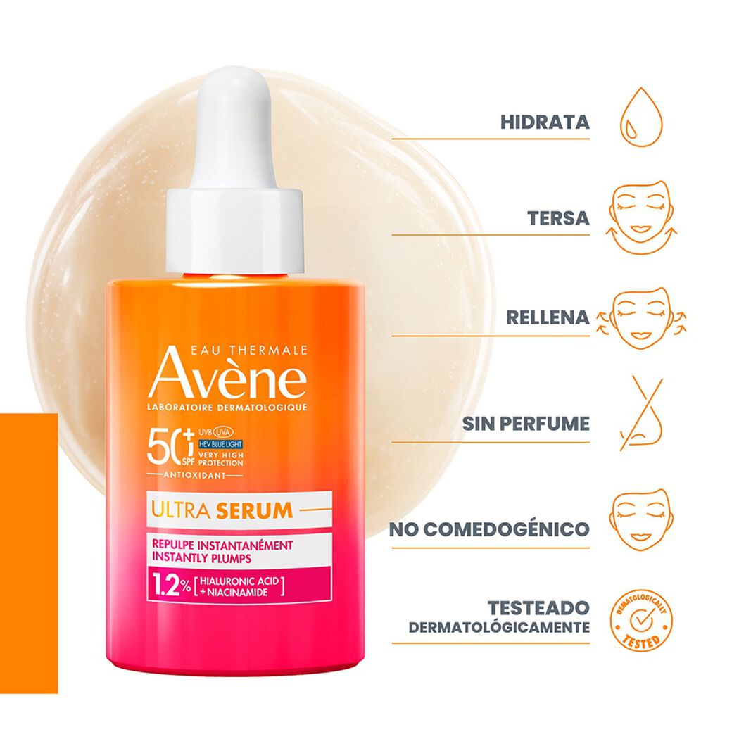 S&eacute;rum Av&egrave;ne Ultra SPF 50+ Rellenador Instant&aacute;neo 30ml, , large image number 3