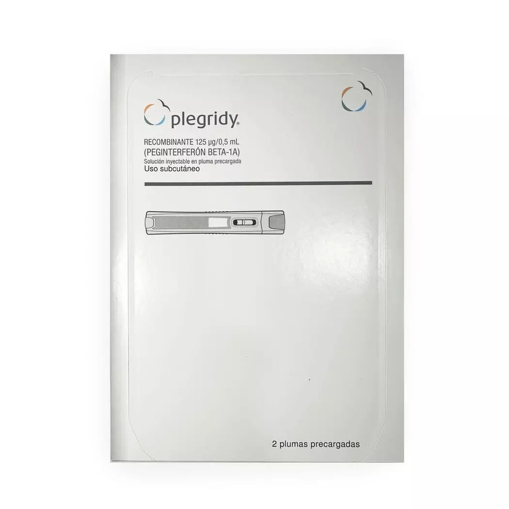 Plegridy 125 mcg/0,5 ml soluci&oacute;n inyectable x 2 jeringas prellenadas, , large image number 0