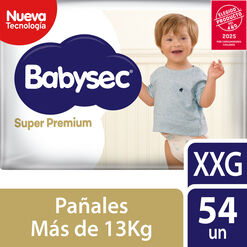 Pañales Babysec Super Premium XXG 54 un
