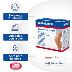 Venda Elastica Leukotape K Adh.5Cmx5Mt Surt