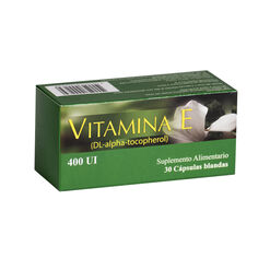 Vitamina E 400 UI x 30 Cápsulas