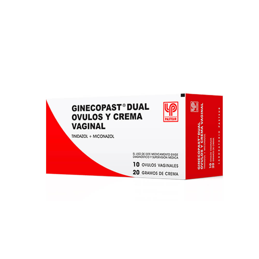 Ginecopast Dual 10 vulos Vaginales 10 g Crema Vaginal Farmacias