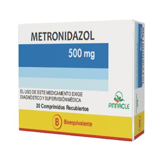 Metronidazol 500 mg x 20 Comprimidos Recubiertos, , large image number 0