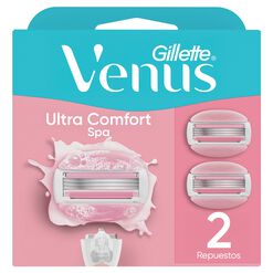 Repuestos Maquina De Afeitar Gillette Venus Spa Con Aceites Bot&aacute;nicos, 2 Unidades