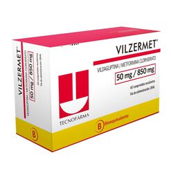 Vilzermet 50 mg/850 mg x 60 Comprimidos