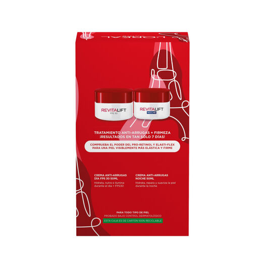 Pack Anti-Arrugas Revitalift Día + Noche de L Oréal Paris, , large image number 1