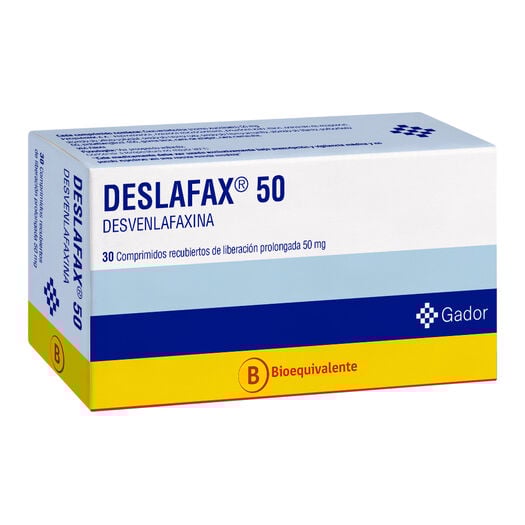 Deslafax 50 mg x 30 Comprimidos Recubiertos de Liberación Prolongada, , large image number 0
