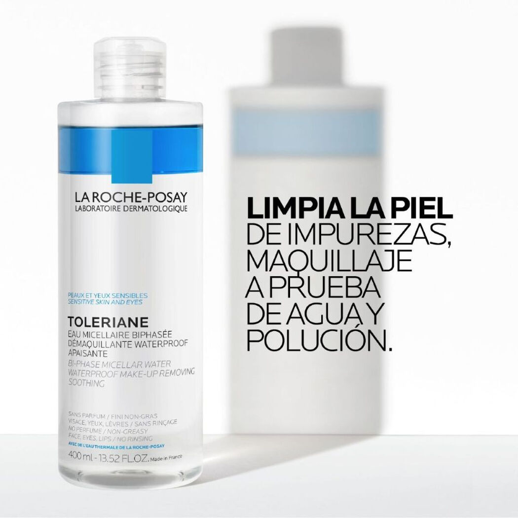 Agua Micelar Toleriane Bif&aacute;sica La Roche-Posay 400 mL, , large image number 3