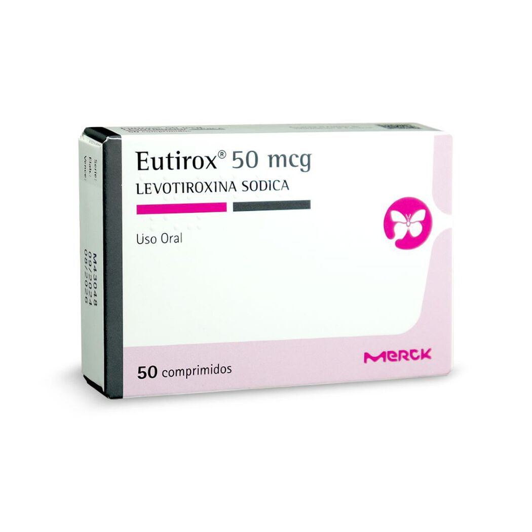 Eutirox 50 mcg 50 Comprimidos, , large image number 0