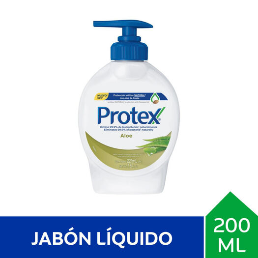 Jabón Líquido Protex Anti-Bacterial Aloe 200 mL, , large image number 0