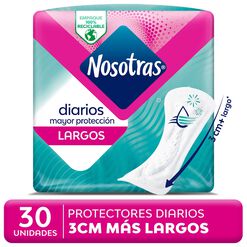 Nosotras Protector Diario Largos x 30 Unidades
