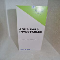 Agua Bidestilada Inyect. 500ml.
