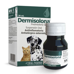 Vet. Dermisolona 0.4 % x 30 ml Suspensión Oral para Perros y Gatos