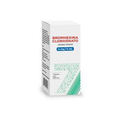 Bromhexina Clorhidrato 4 mg/5 mL x 100 mL Jarabe
