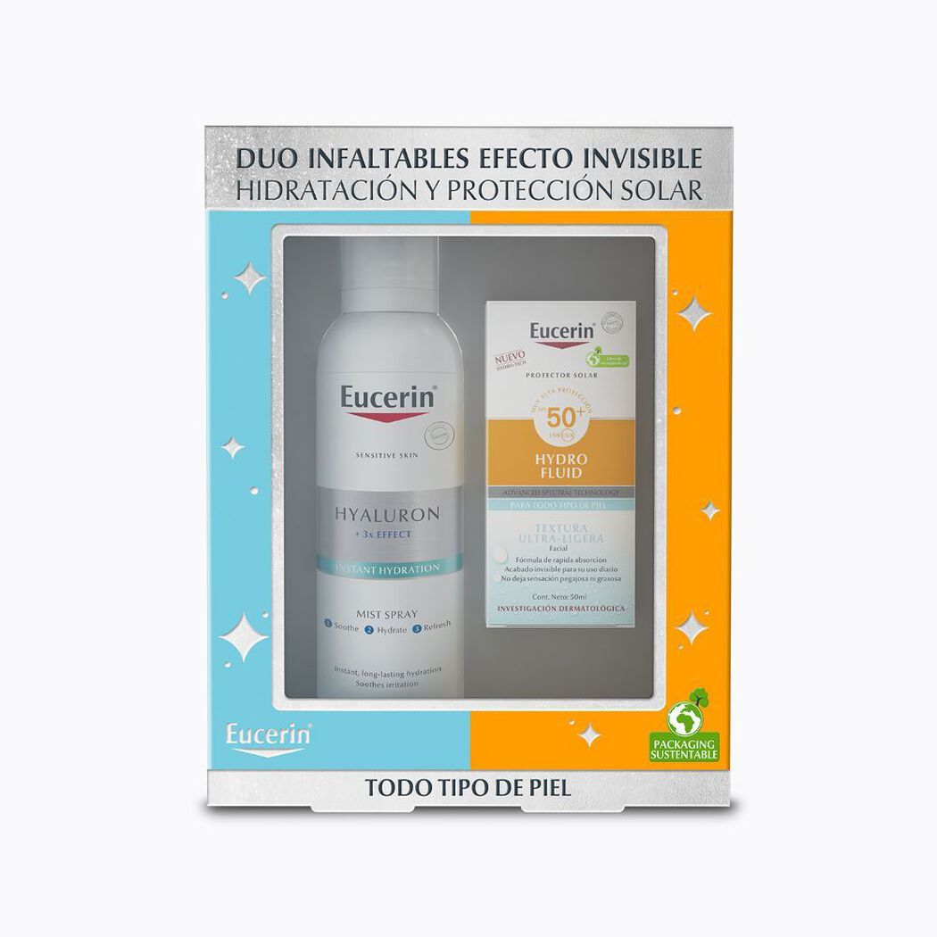 Protector Solar Eucerin Hydro Fluid Facial + Mist Spray Hyaluron, , large image number 1