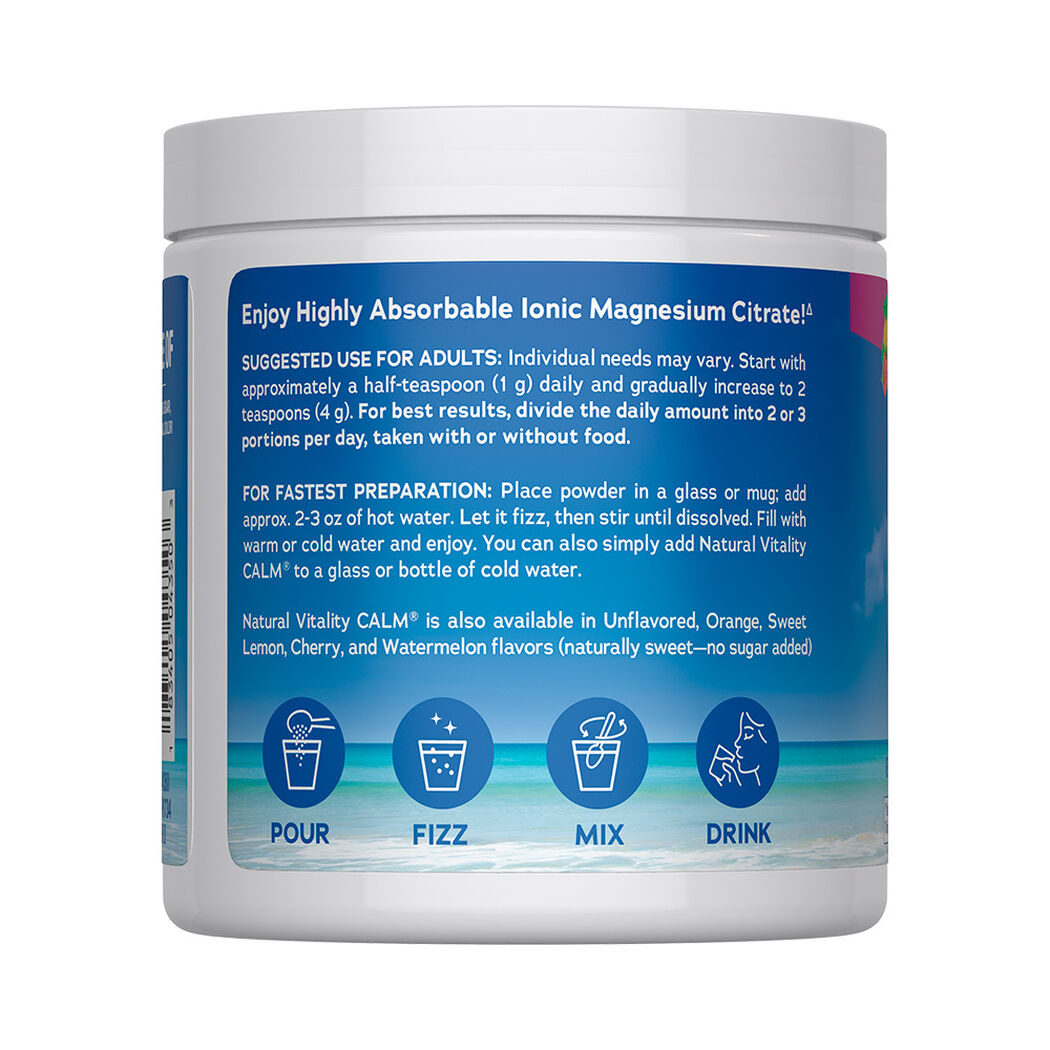 Natural Vitality Calm Magnesio Frambuesa Lim&oacute;n 227g, , large image number 3