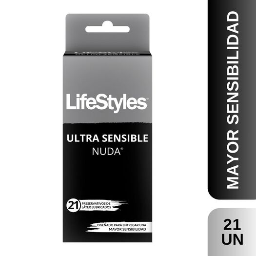 Lifestyles Nude Preservativo 21un., , large image number 0
