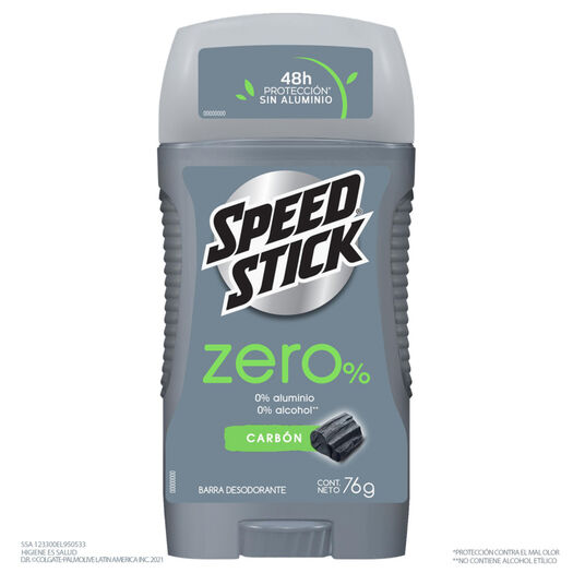 Desodorante En Barra Speed Stick Zero% Carbón 76 G, , large image number 1