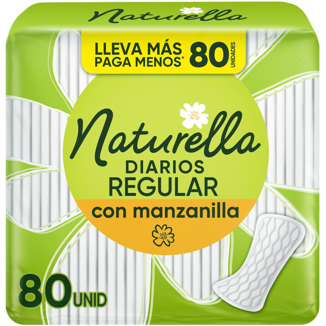 Protectores Diarios Naturella Regular Con Manzanilla 80u, , large image number 0