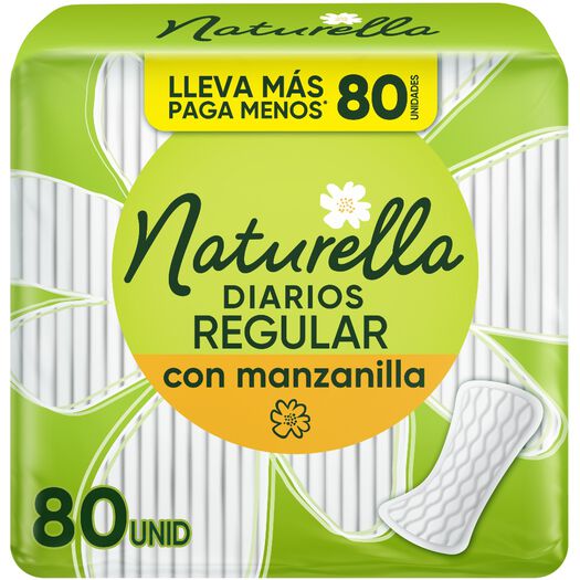 Protectores Diarios Naturella Regular Con Manzanilla 80u, , large image number 0