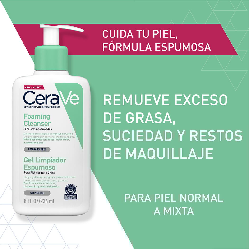 Gel Limpieza Cerave Espumoso 236 mL, , large image number 1