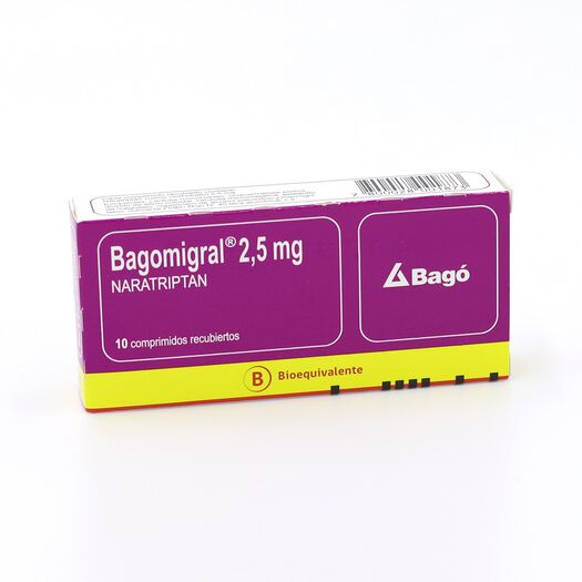 Bagomigral 2,5 mg x 10 Comprimidos Recubiertos, , large image number 0