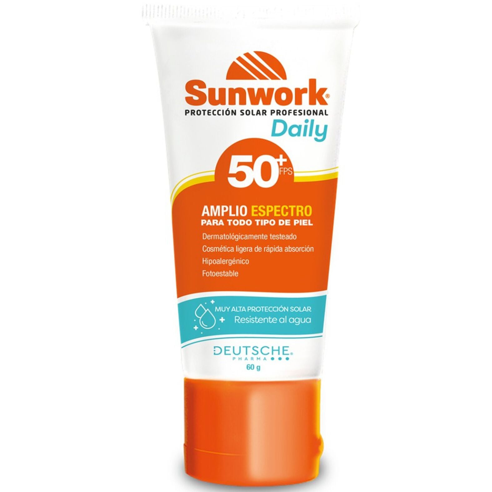 Protector Solar Daily Sunwork Daily FPS 50+ | Protector solar amplio espectro 60 g
