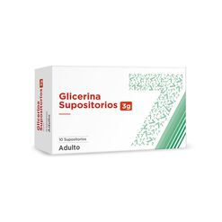 Glicerina 1/1 x 10 Supositorios