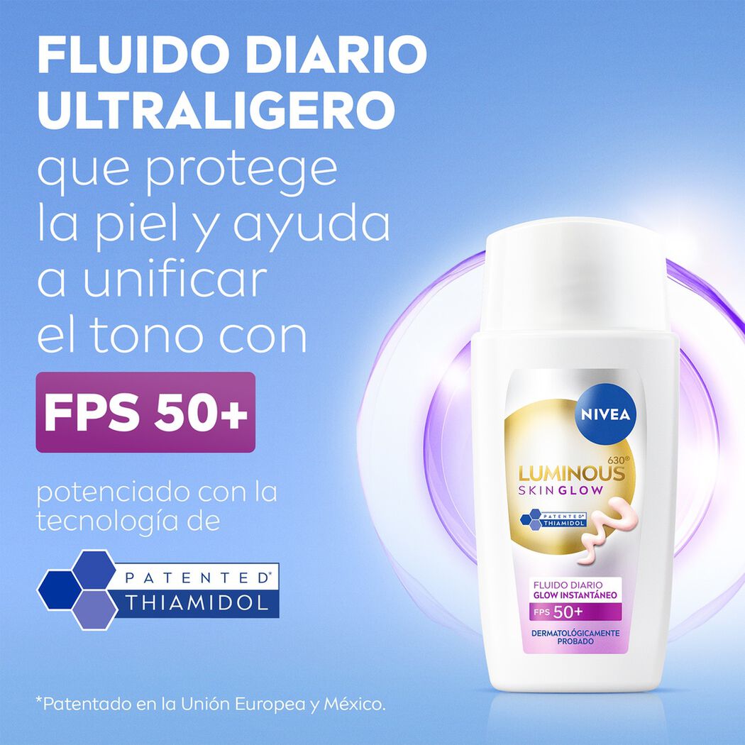 Fluido D&iacute;a Nivea Luminous630 Skin Glow FPS50 40ml, , large image number 1